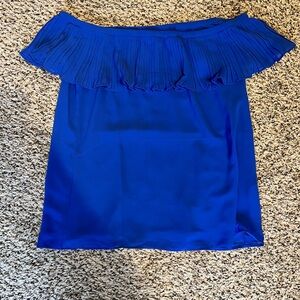 Royal blue off-shoulder top
